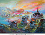 In the Middle of Lights and Shadows-Fogo, Oil on Canvas